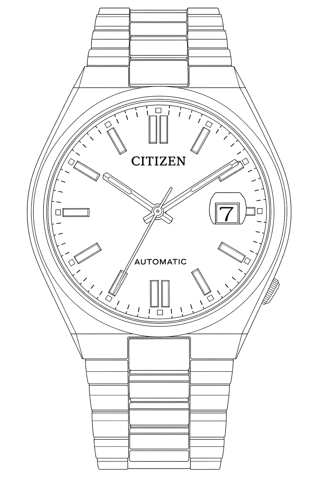 Watch technical diagram