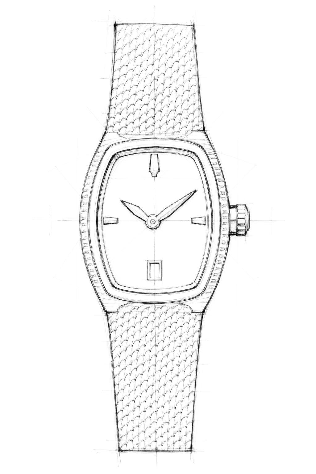 Watch technical diagram