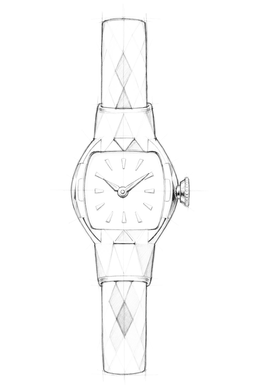 Watch technical diagram