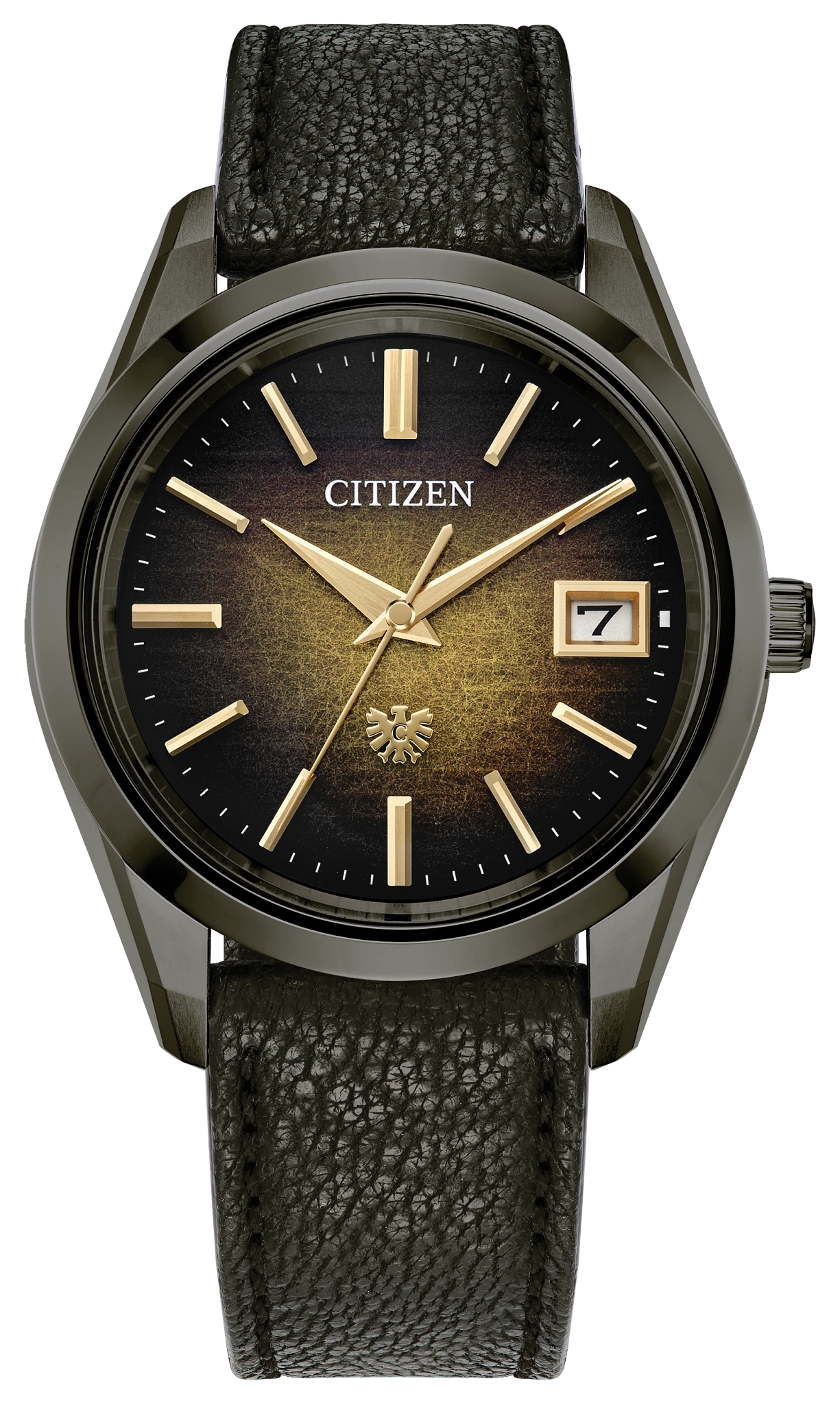 au maison The CITIZEN Brown Dial Leather Strap AQ4106-18X