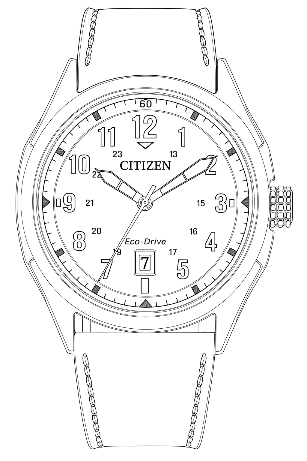 Watch technical diagram