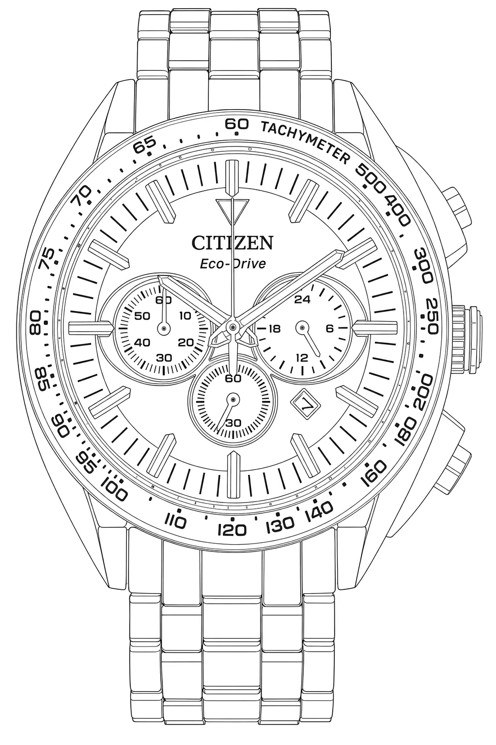 Watch technical diagram