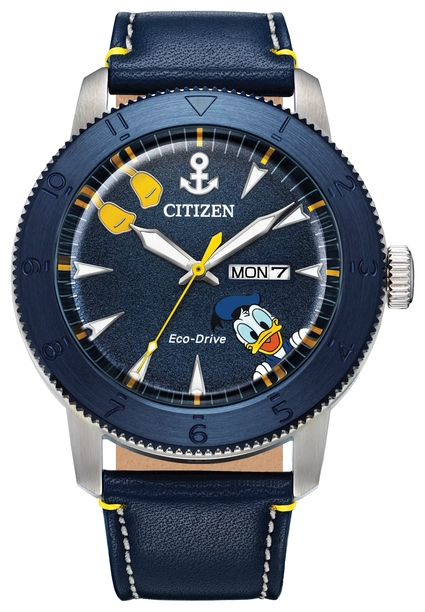 au maison Donald Duck Blue Dial Leather Strap AW0075-06W