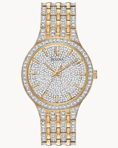 Bulova top bling watch