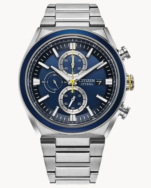 【限定値下】CITIZEN ATTESA CA0837-65L ATTESA Blue Dial Super Titanium Bracelet CA0837-65L | CITIZEN