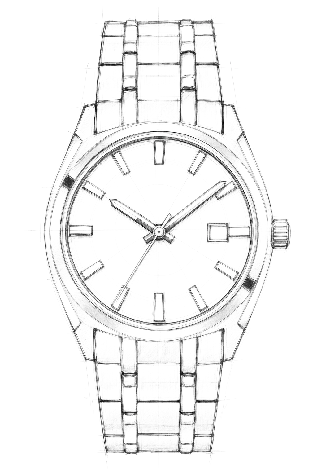 Watch technical diagram