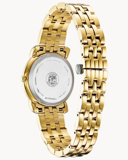 ★逆輸入★Citizen Jolie Black Diamond Dial Ladies Watch Jolie - Ladies Eco-Drive EM0712-59E Black Face Diamond Watch