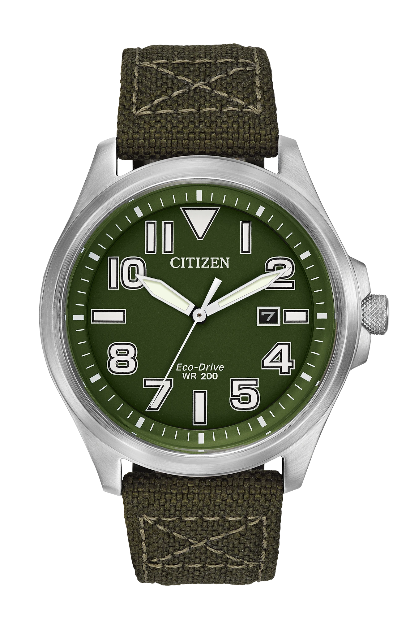 Chandler Green Dial Nylon Strap AW1410-16X | CITIZEN