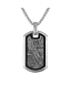 Icon Pendant Stainless Steel with Meteorite