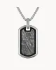 Icon Pendant Stainless Steel with Meteorite image number 0