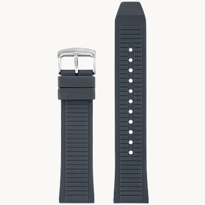 Gray Leather Strap (22mm)