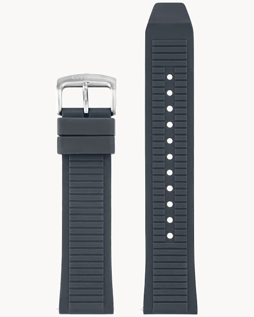 Gray Leather Strap (22mm) image number 0