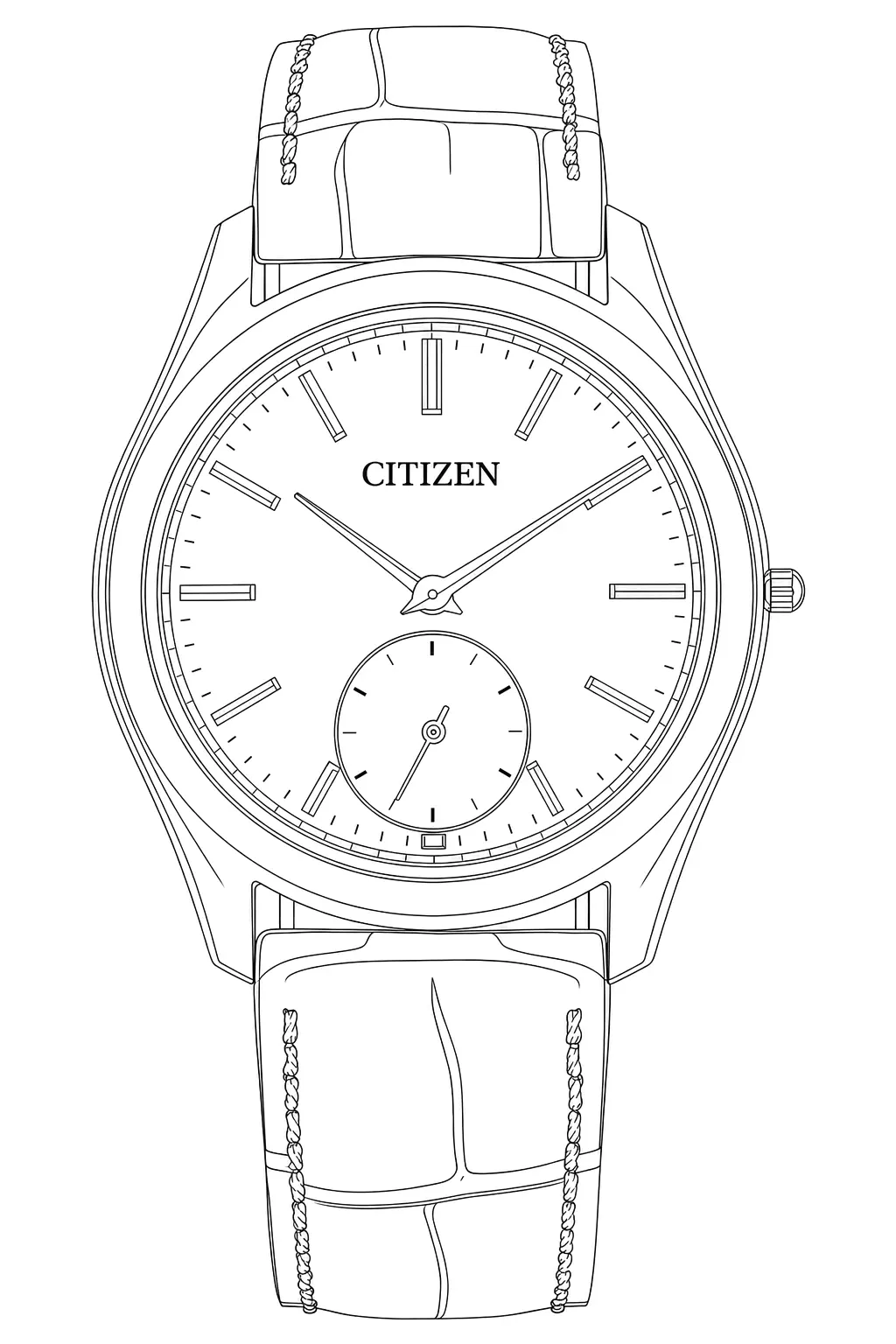 Watch technical diagram