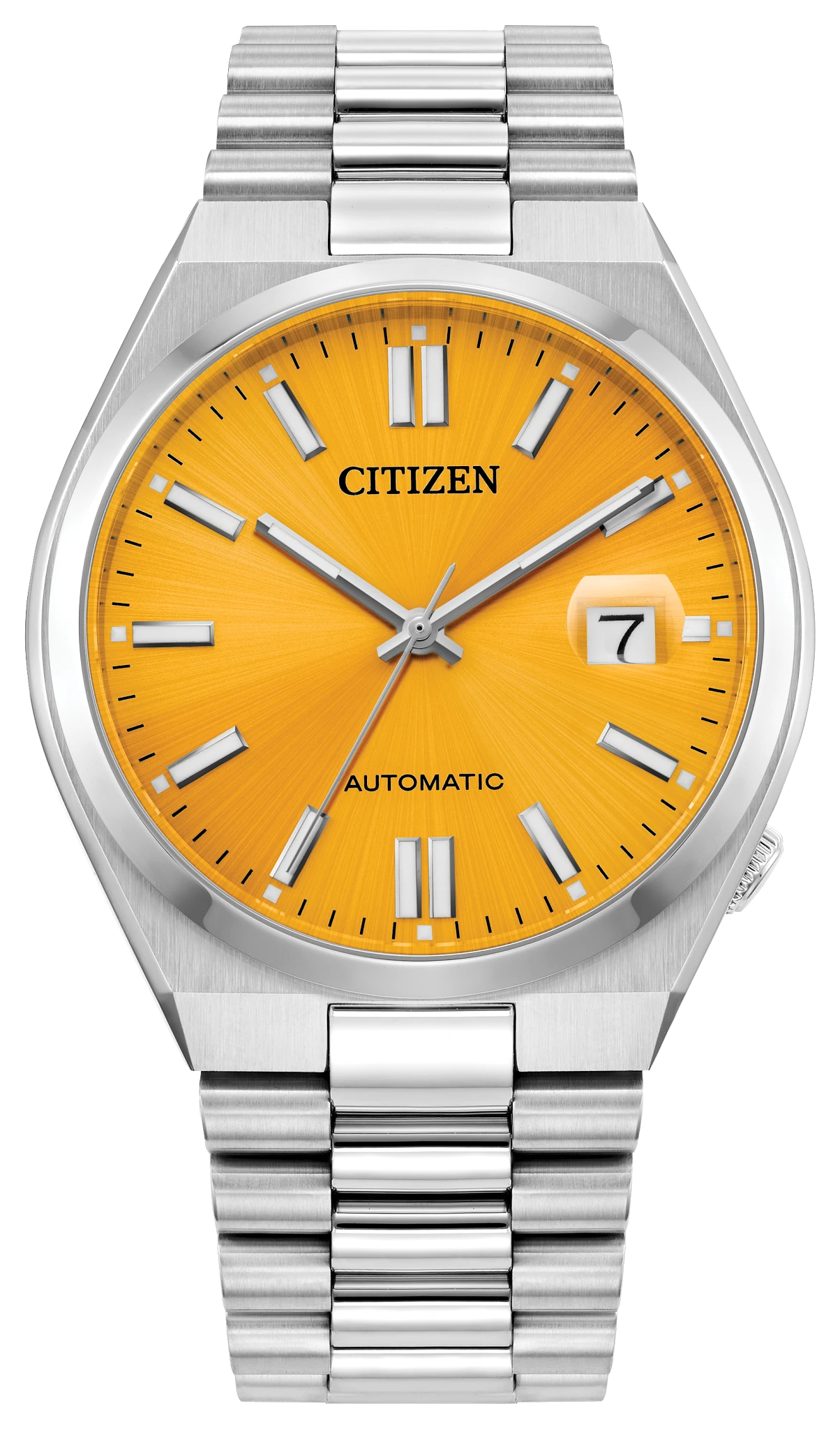 au maison TSUYOSA Yellow Dial Stainless Steel Bracelet NJ0150-56Z