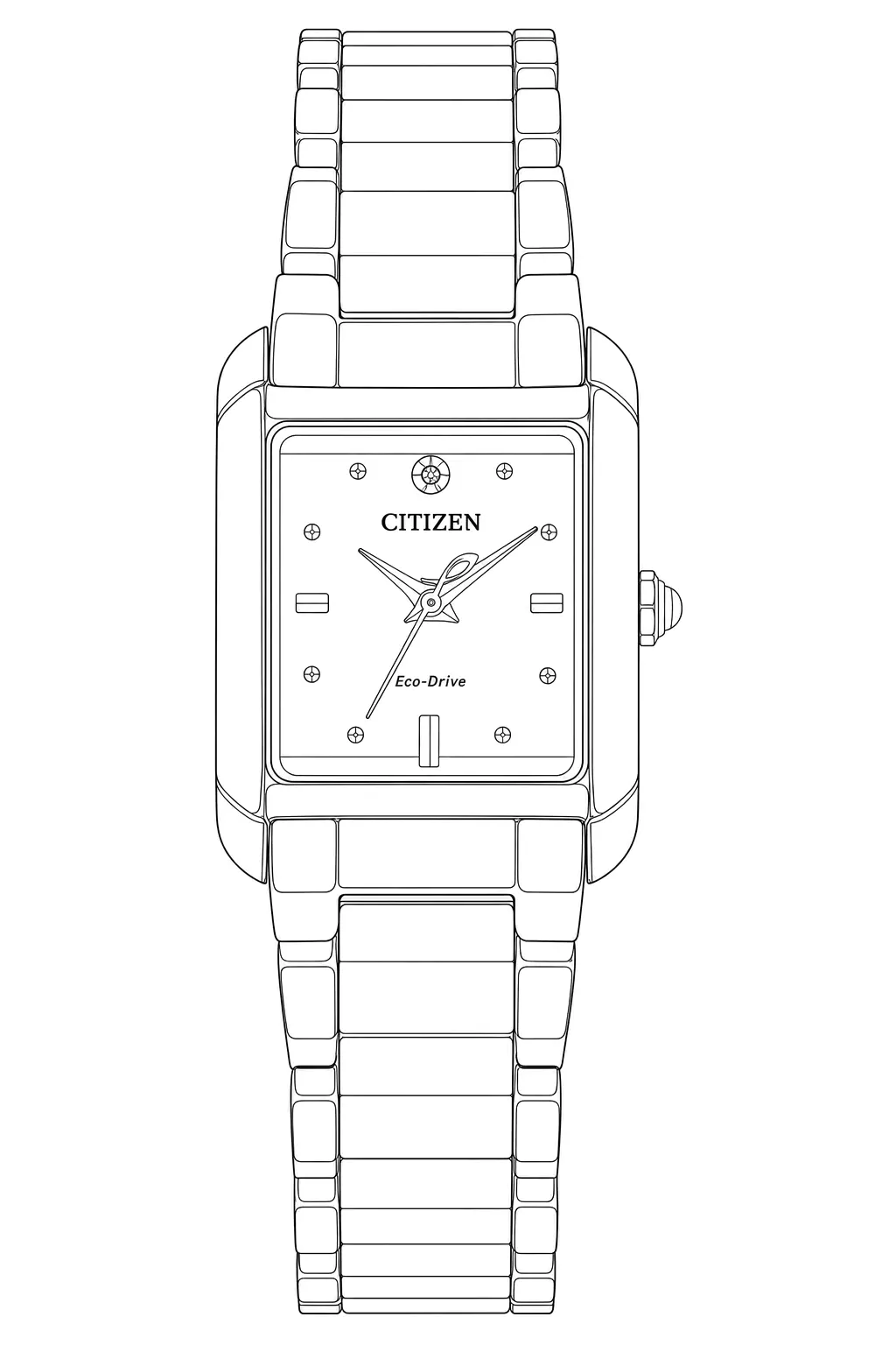 Watch technical diagram