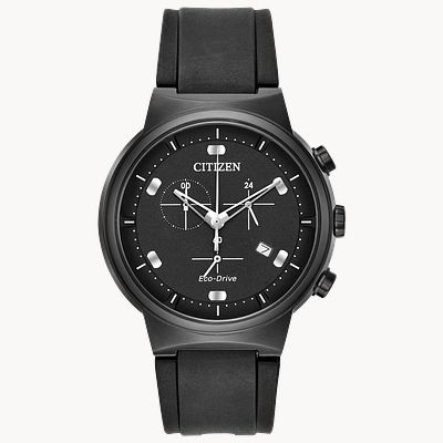 Paradex Men s Eco Drive AT2405 01E Black Chronograph Watch CITIZEN