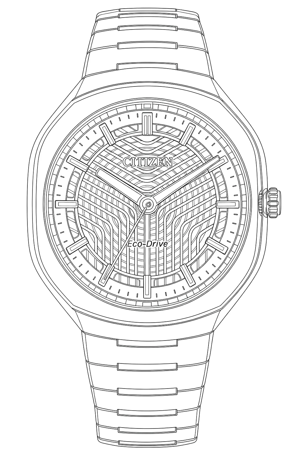Watch technical diagram