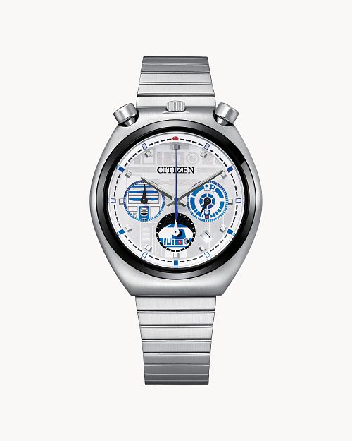 R2-D2 Silver-Tone Dial Stainless Steel Bracelet AN3666-51A | CITIZEN