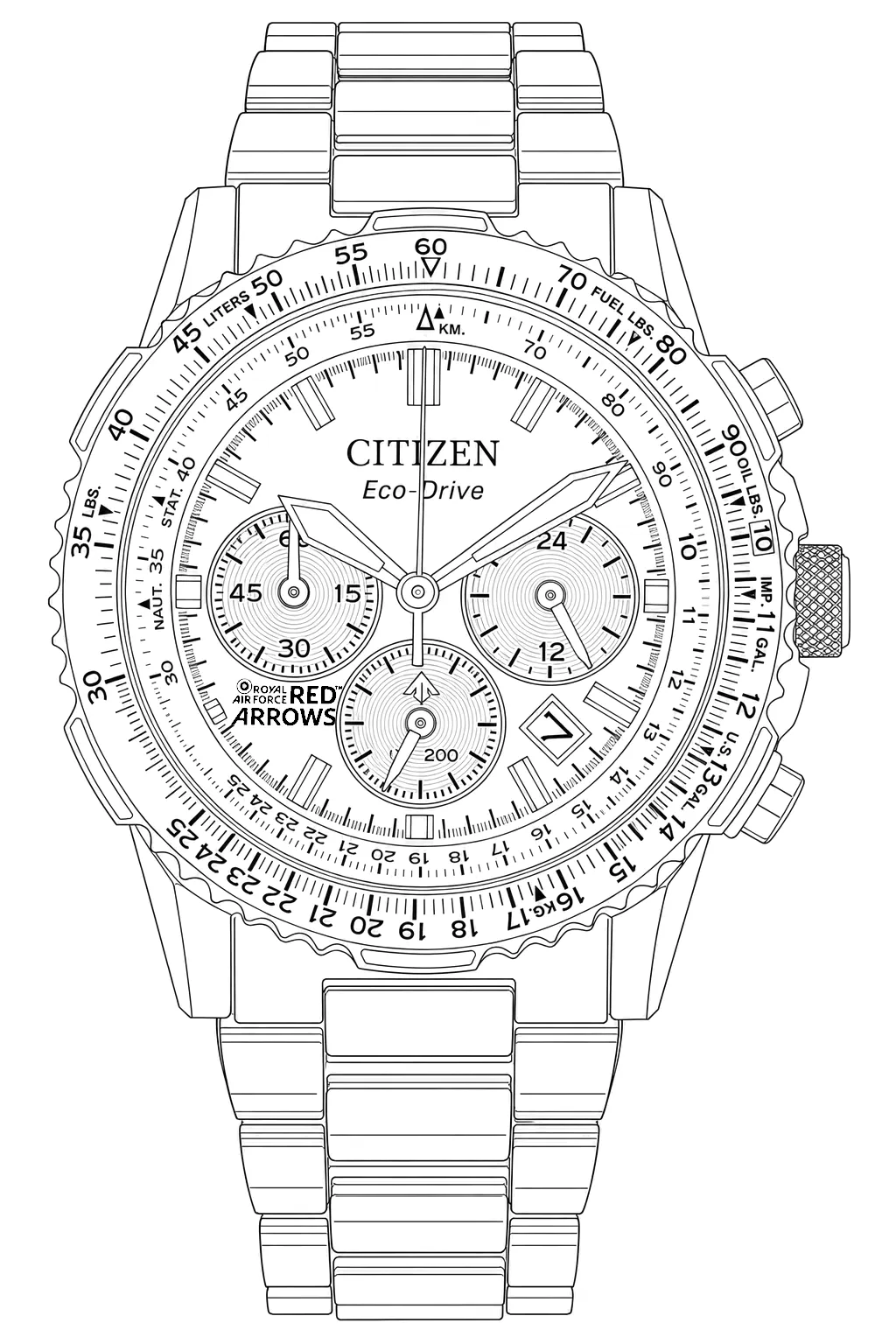 Watch technical diagram