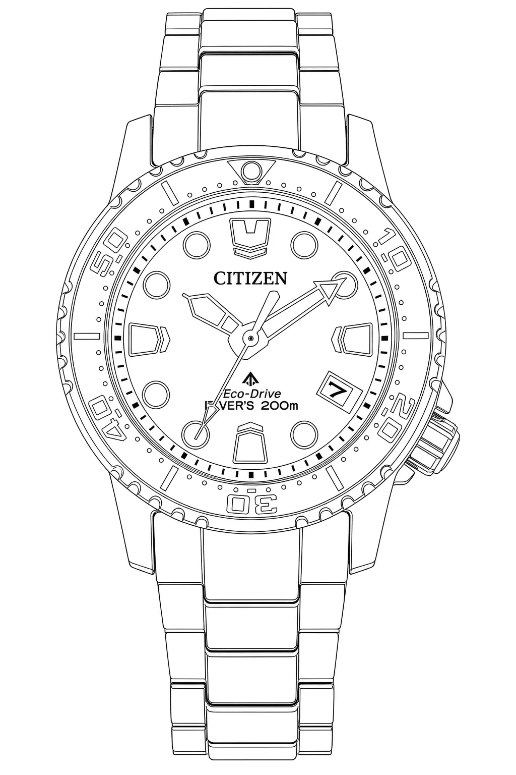 Watch technical diagram
