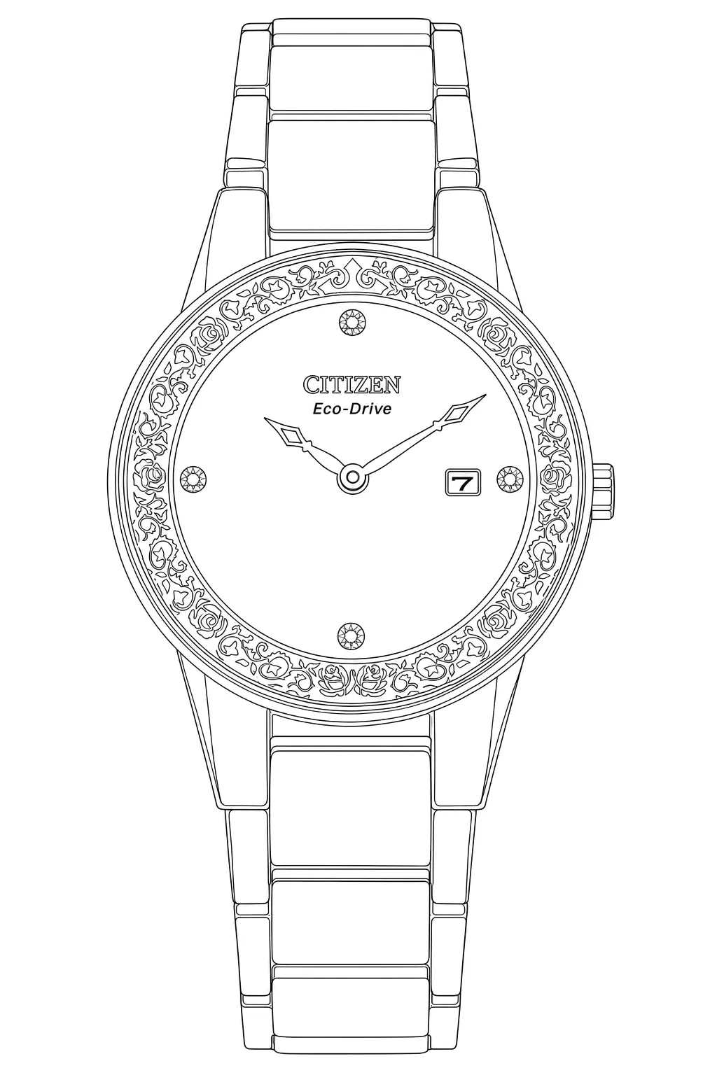Watch technical diagram