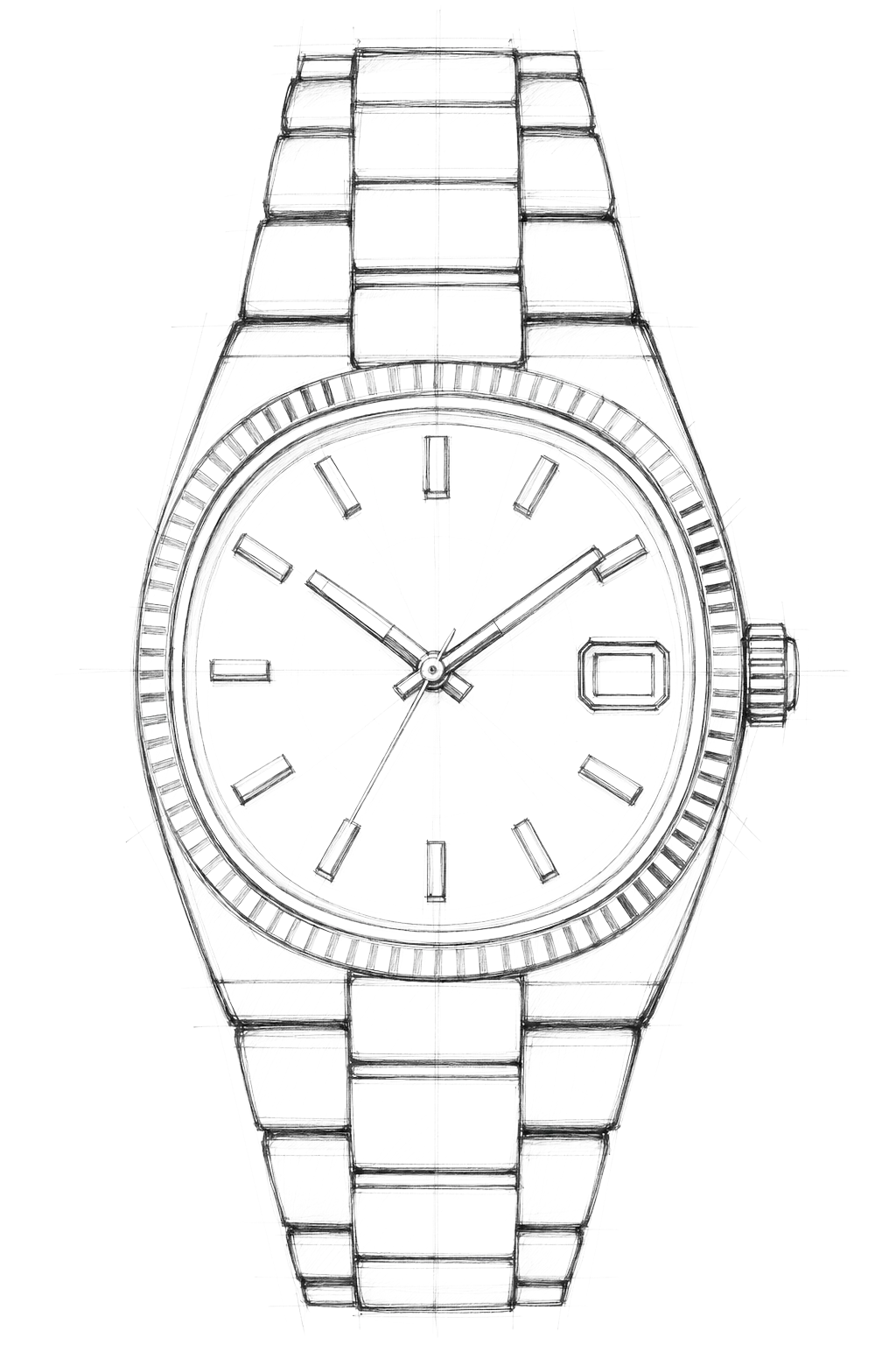 Watch technical diagram