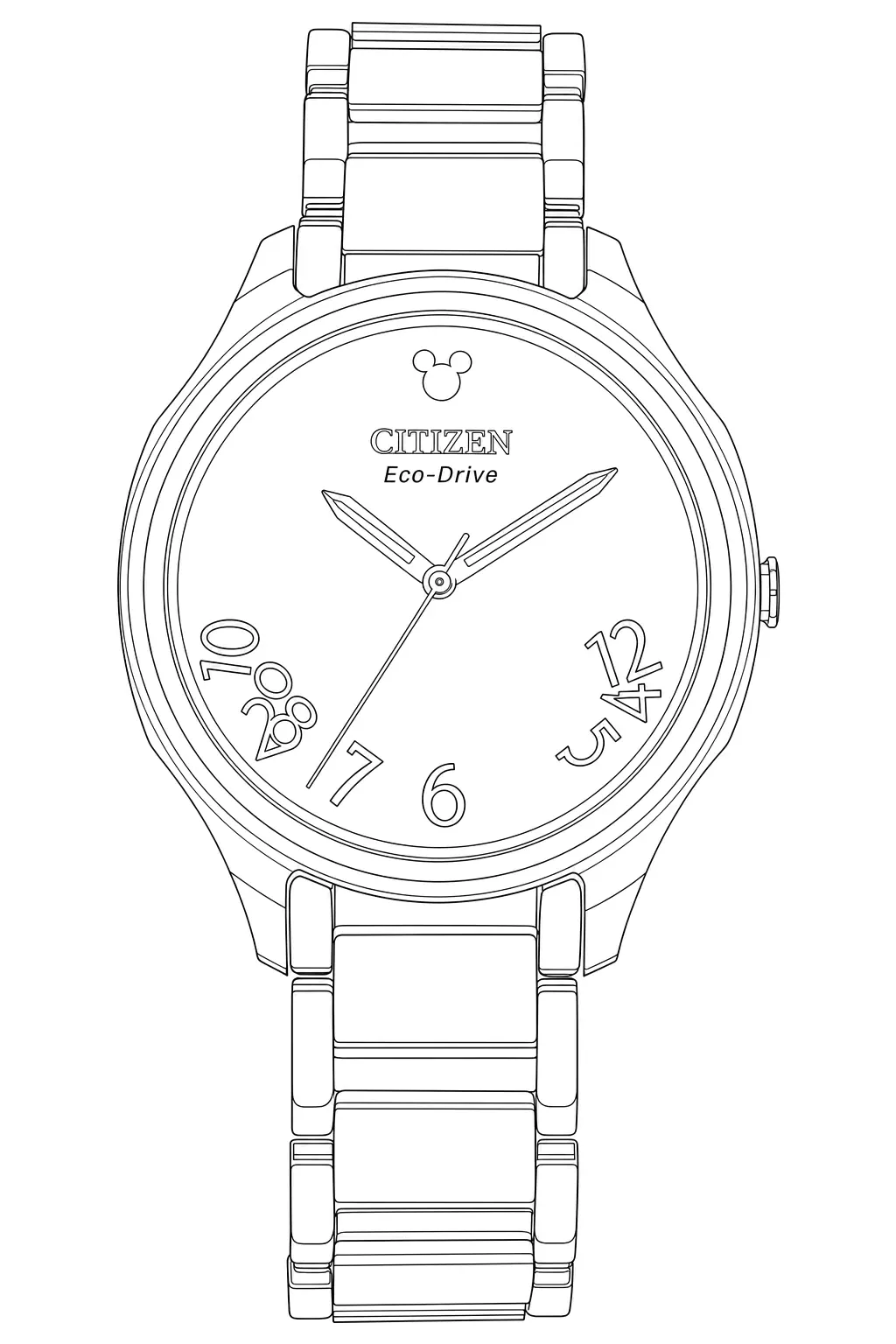 Watch technical diagram