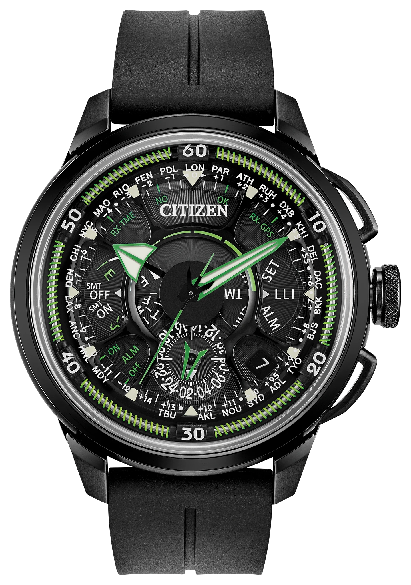 Satellite Wave Men's Eco-Drive CC7005-16E Calendar Watch CITIZEN