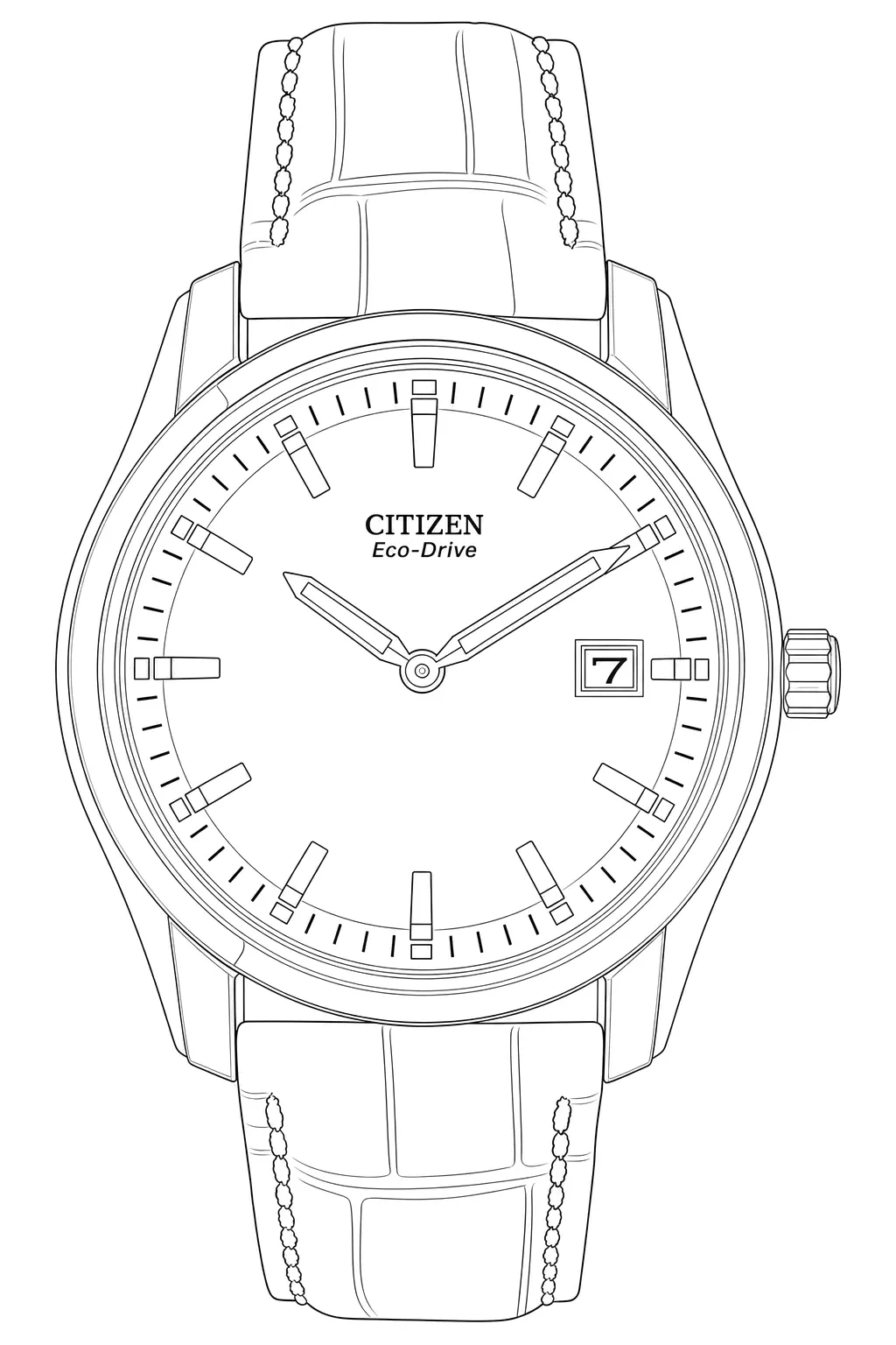 Watch technical diagram