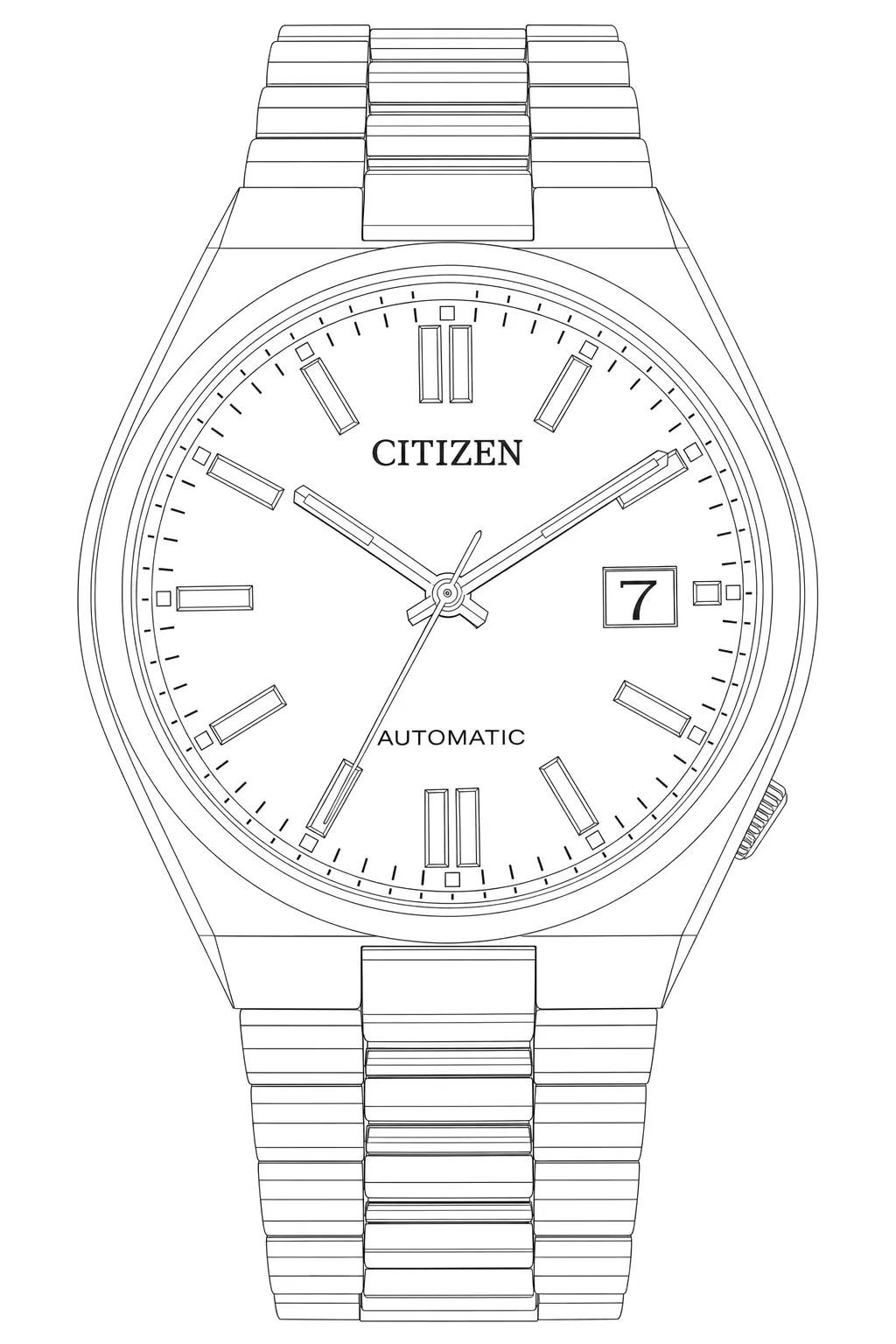 Watch technical diagram