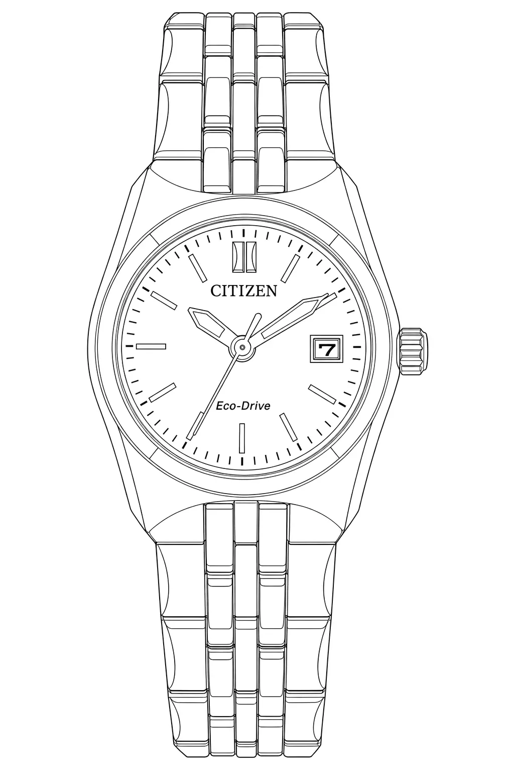 Watch technical diagram