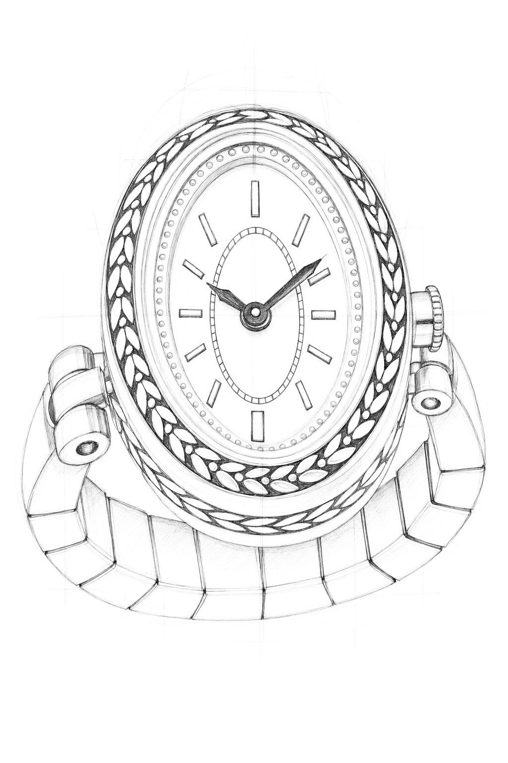 Watch technical diagram