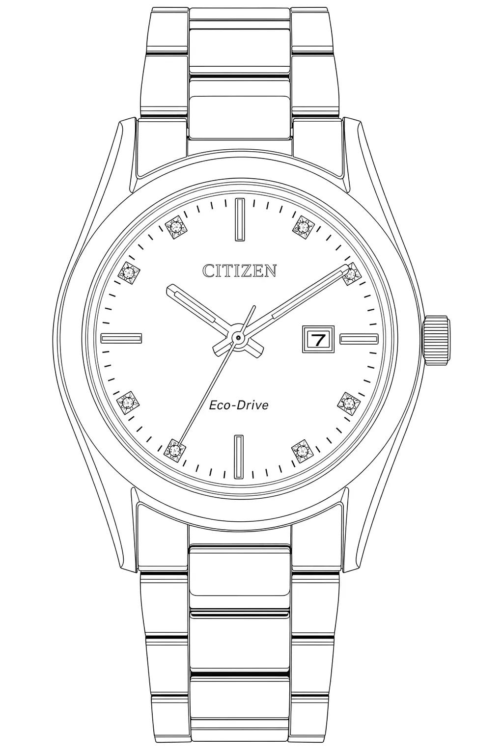 Watch technical diagram