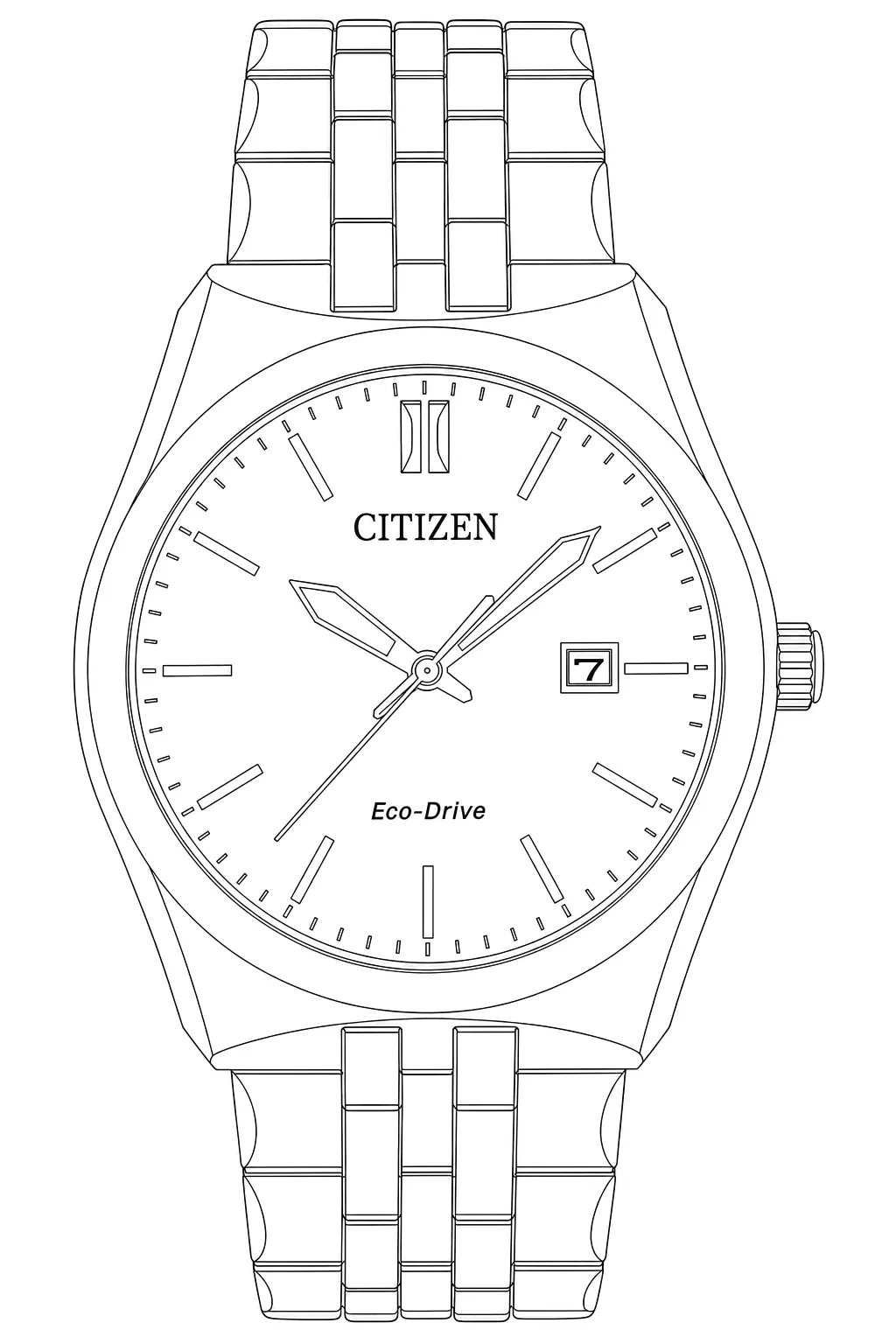 Watch technical diagram
