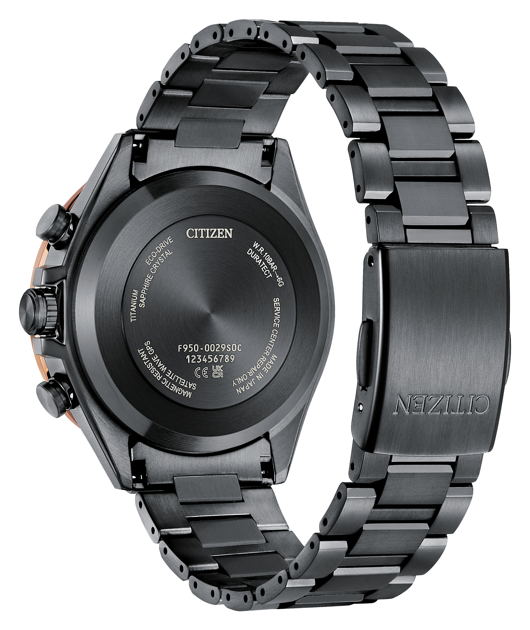 ATTESA Brown Dial Super Titanium with DLC Coating Bracelet CC4074 