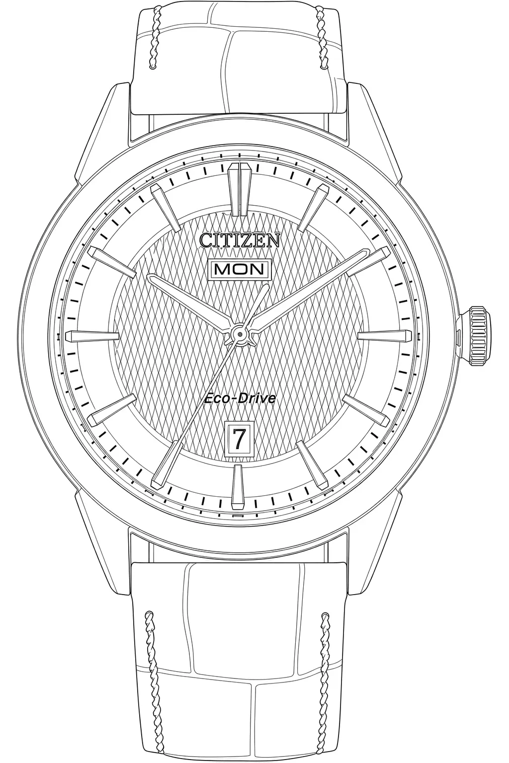 Watch technical diagram
