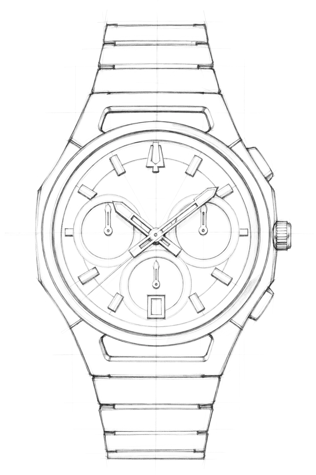 Watch technical diagram