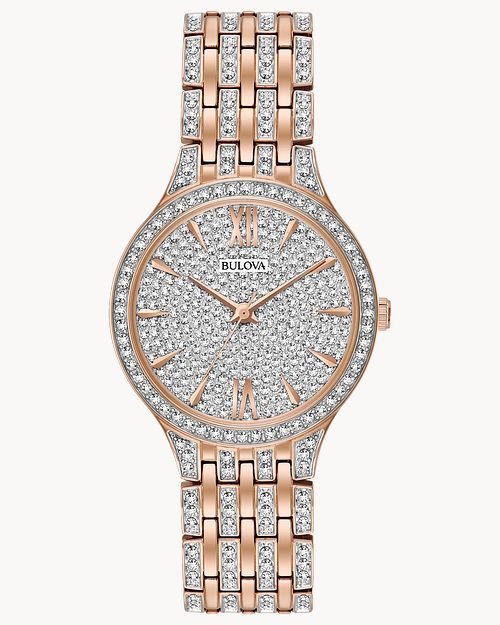 Bulova Phantom Women s Rose Gold Crystal Watch Bulova