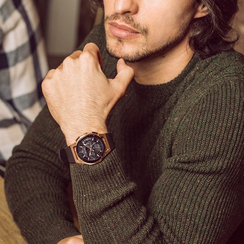 Bulova men's curved watch clearance