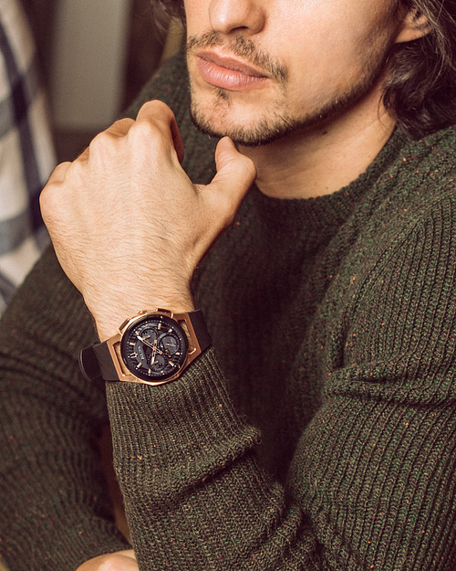 Bulova 98A185 Curv Men s Watch Black 44mm Rose Gold Stainless Steel