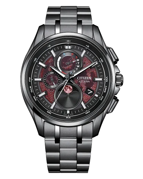 ATTESA Red Dial Super Titanium with DLC Coating Bracelet BY1005 ATTESA Red Dial Super Titanium with DLC Coating Bracelet BY1005