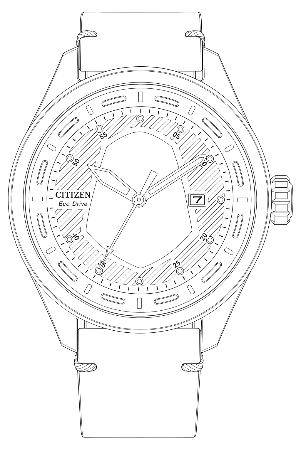 Watch technical diagram