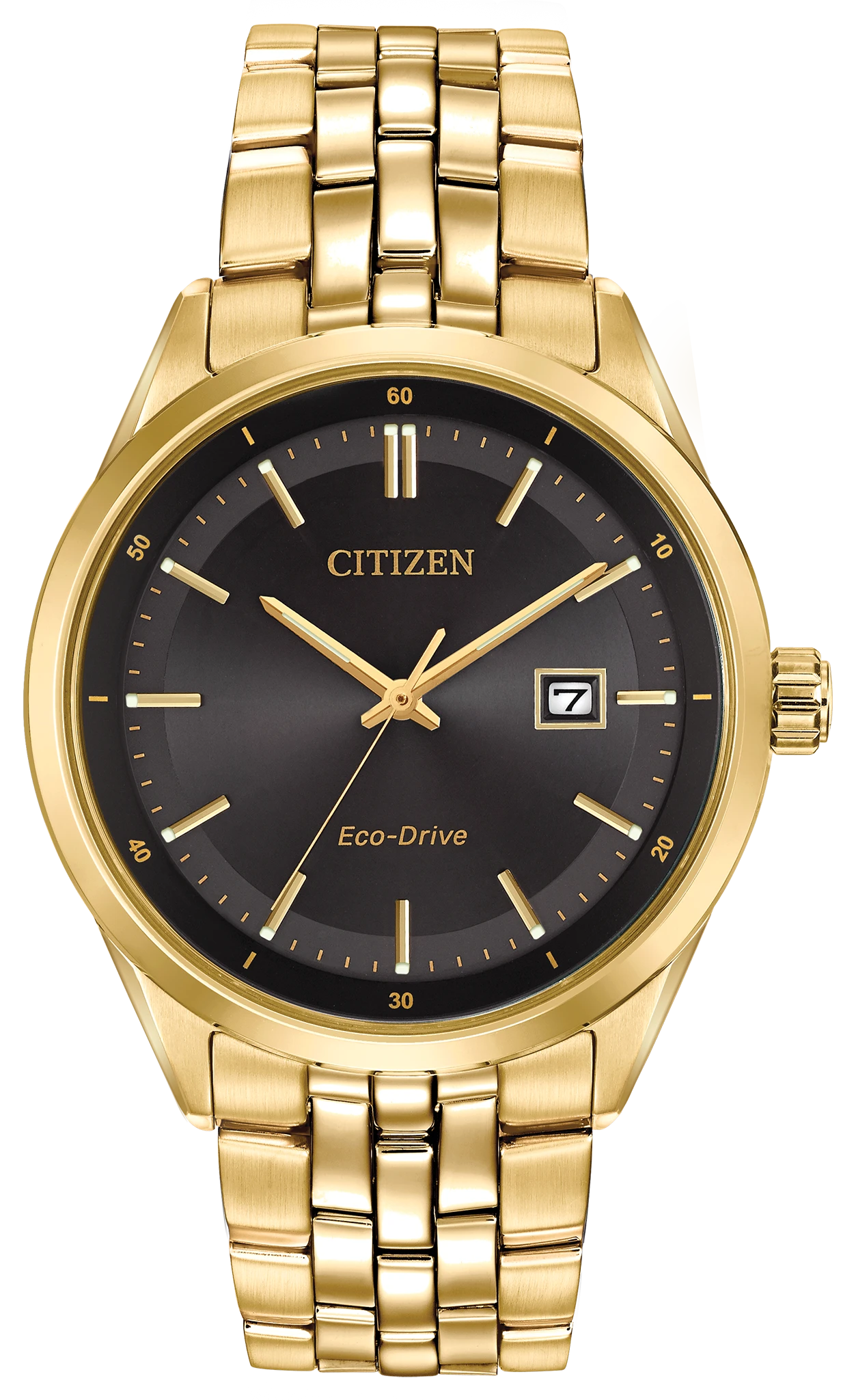 au maison Corso - Men's Eco-Drive BM7252-51E Gold Tone Steel Watch
