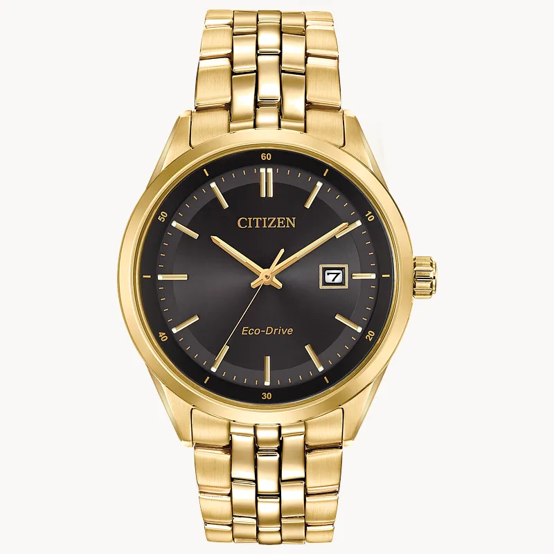 Corso Men s Eco Drive BM7252 51E Gold Tone Steel Watch CITIZEN