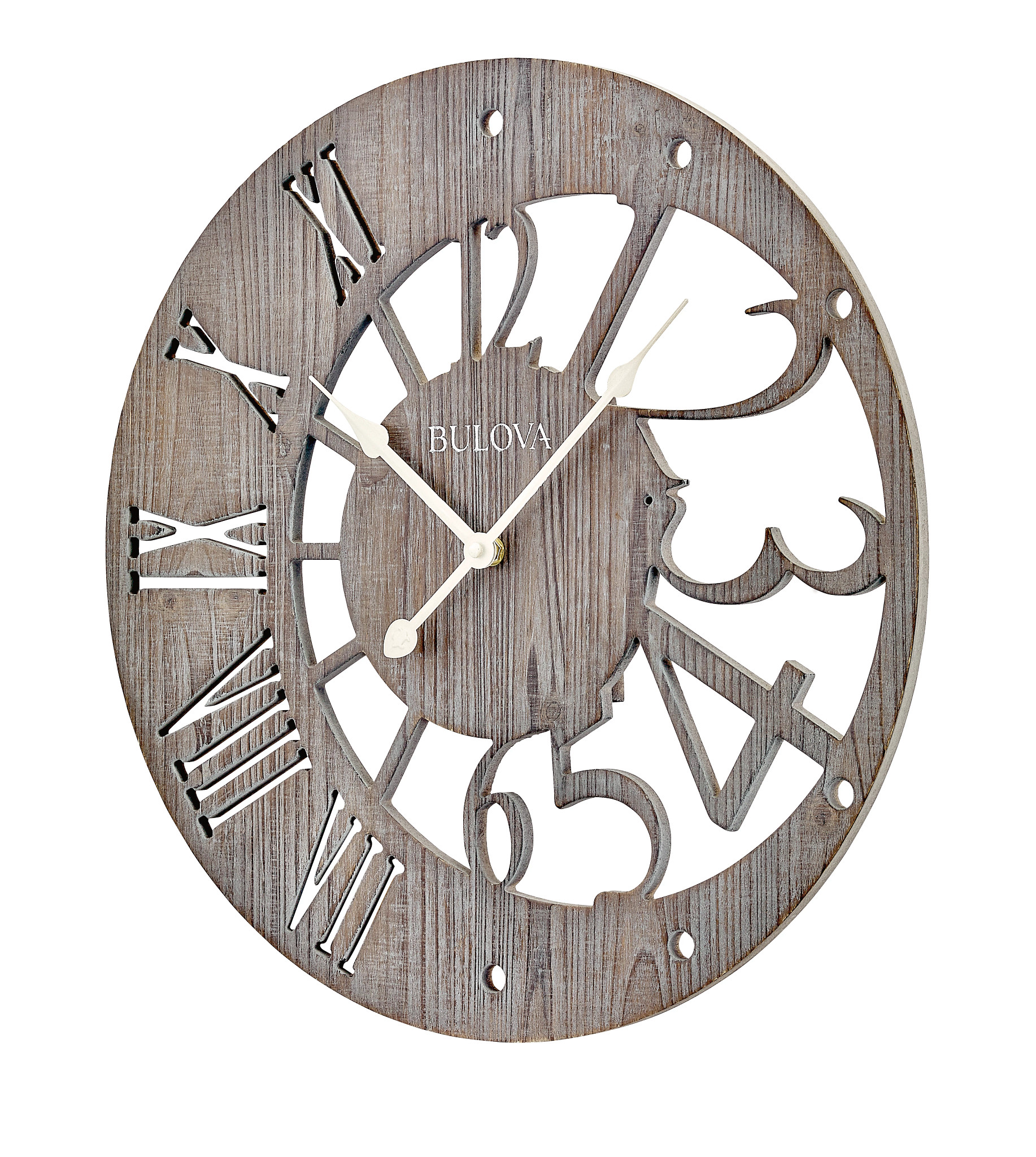 bulova silhouette wall clock