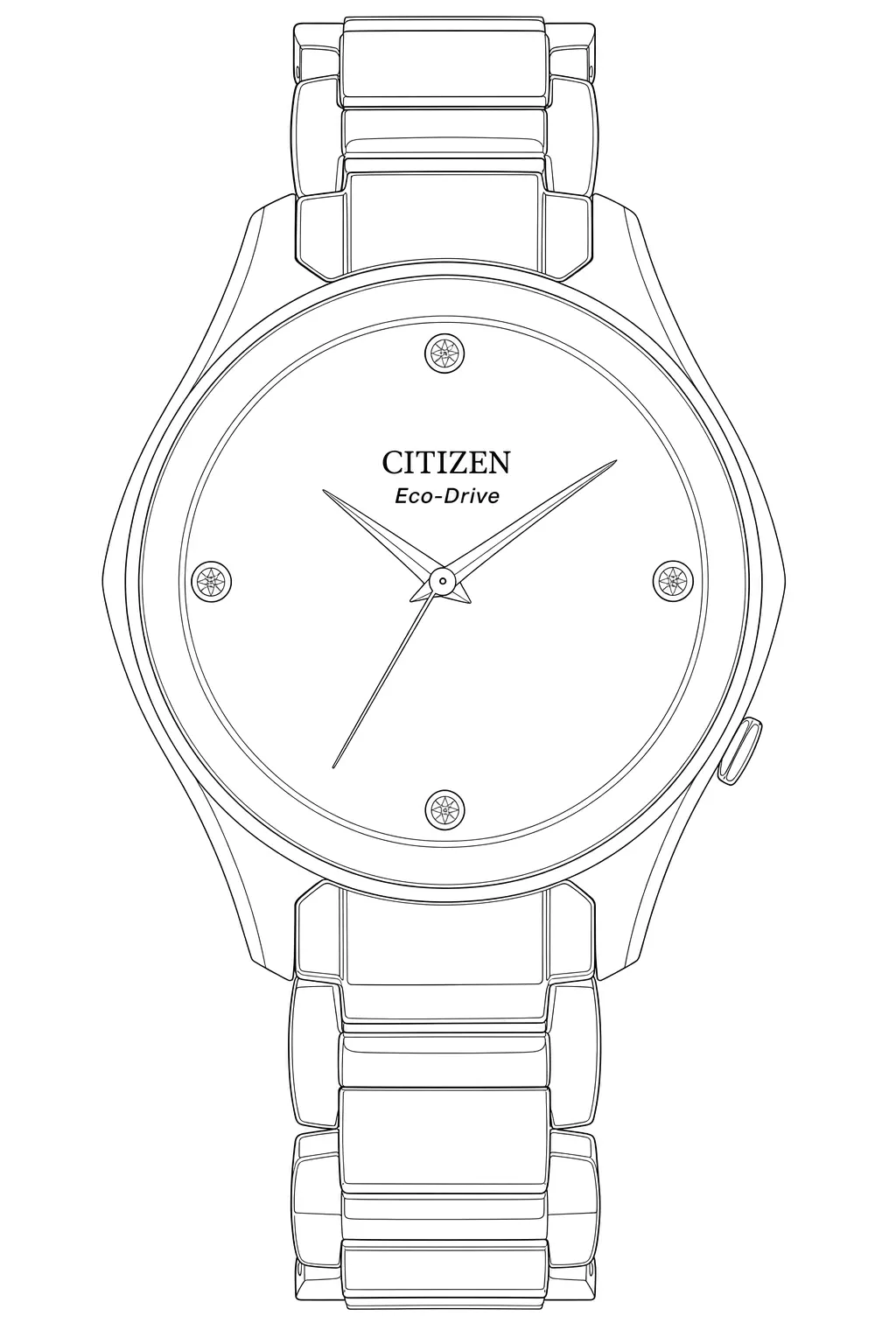 Watch technical diagram