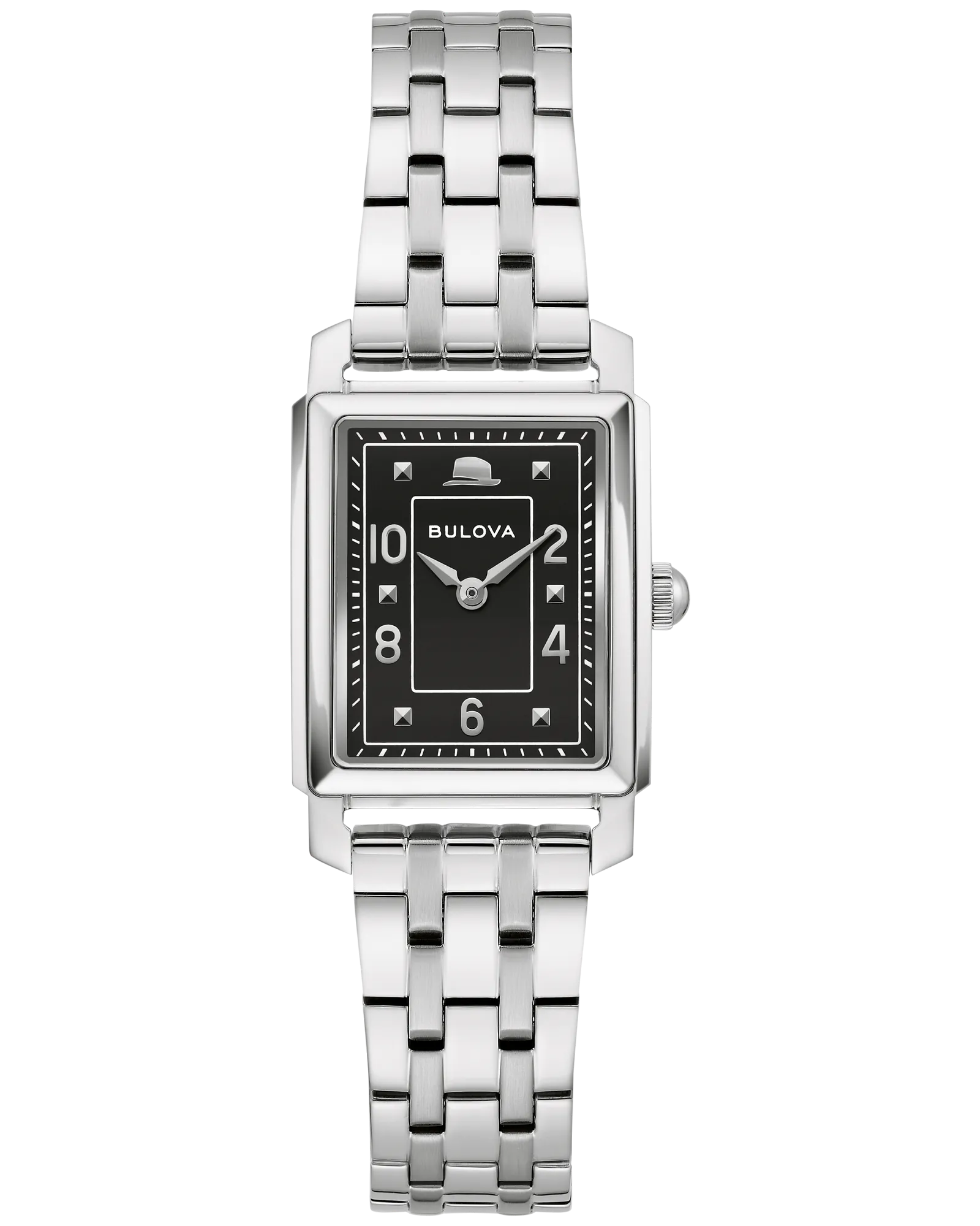 Bulova Black Dial Stainless Steel Bracelet The Very Thought Of You 96L341 — Black