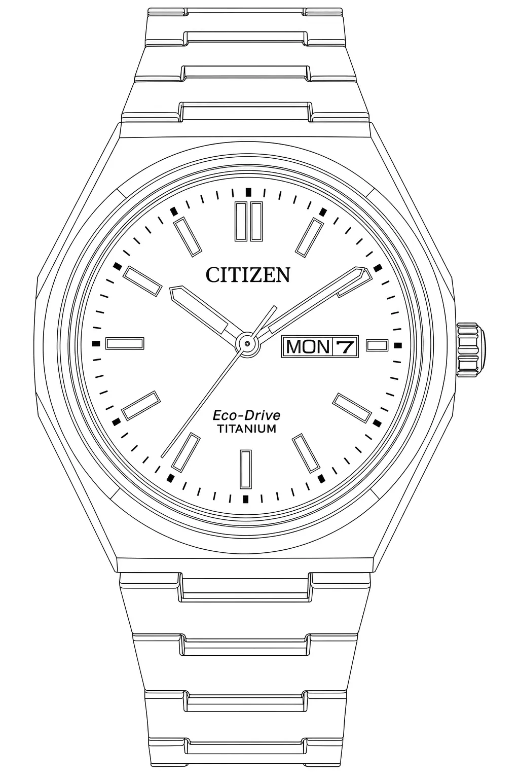 Watch technical diagram