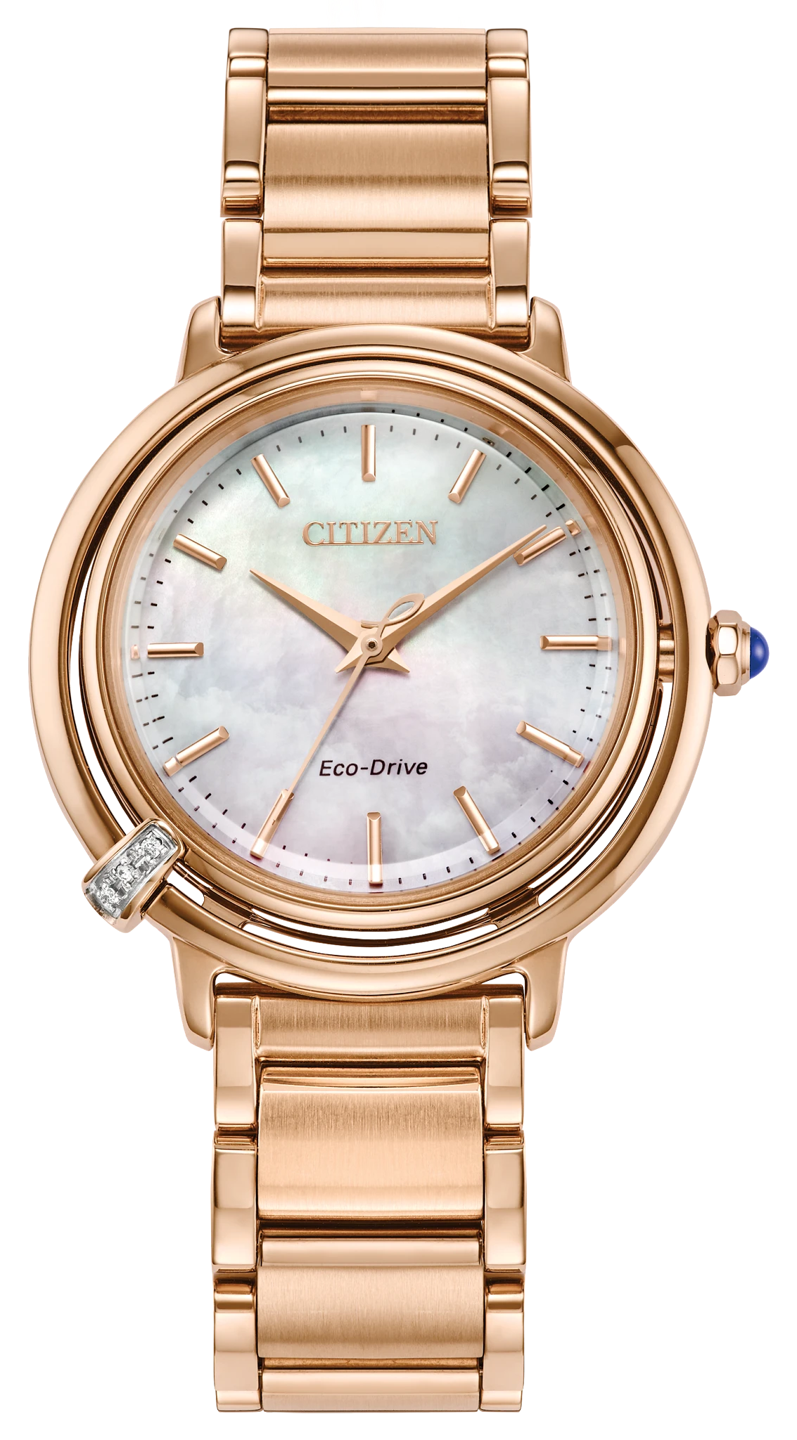 au maison Citizen L Arcly White Dial Stainless Steel Bracelet EM1098-68D