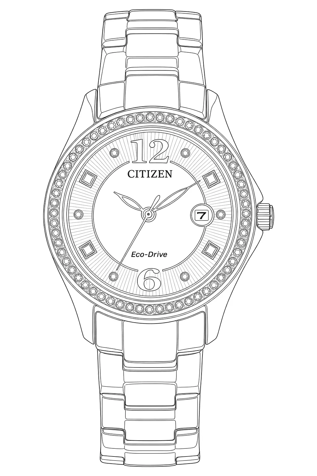Watch technical diagram